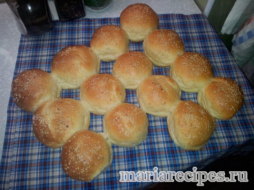 Булочки для гамбургеров. Фото