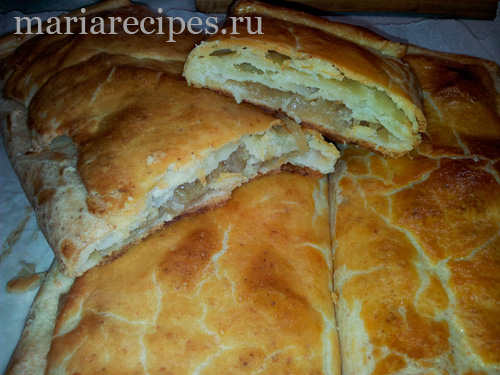 Пирог из творожного теста