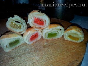 Рогалики из творожного теста фото