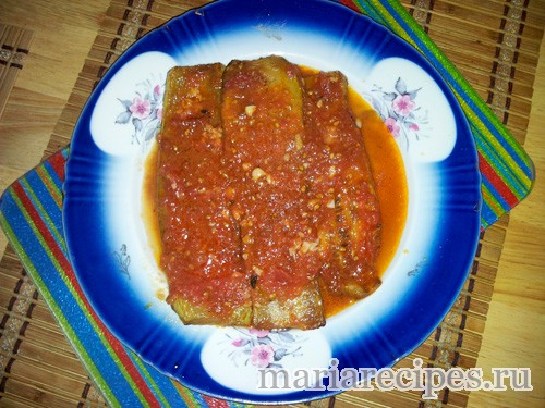 Кабачки в томатном соусе. Рецепт