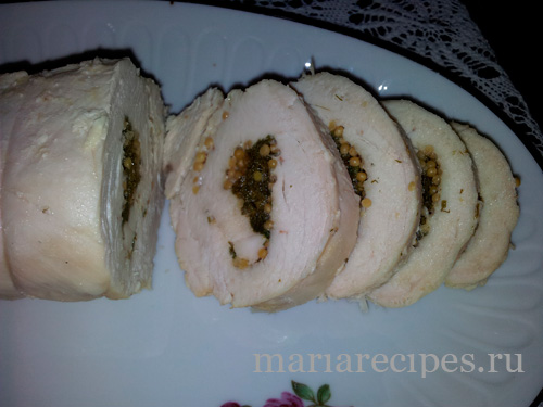 Рулет из куриного филе рецепт