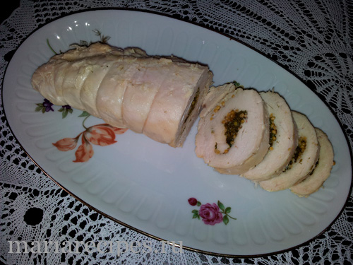 Рулет из куриного филе. Рецепт
