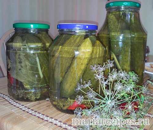 маринованные огурцы на зиму хрустящие