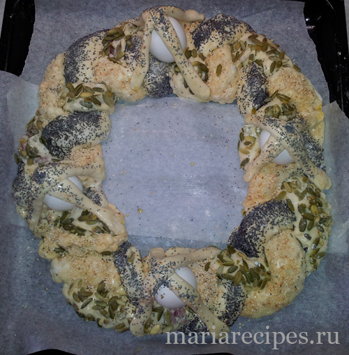 Пасхальная коса рецепт