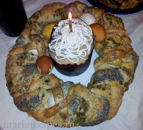 Венок пасхальный рецепт