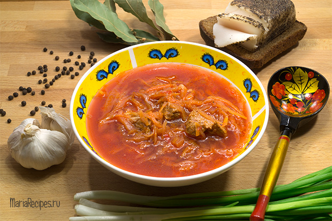 Рецепт настоящего украинского борща