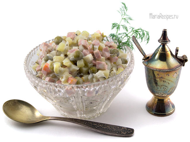 оливье классический с колбасой