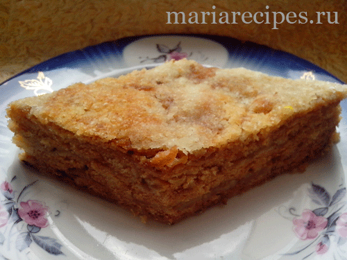 Насыпной яблочный пирог