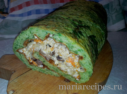 Рулет кабачковый