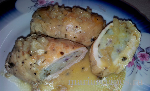 Куриное филе фаршированное