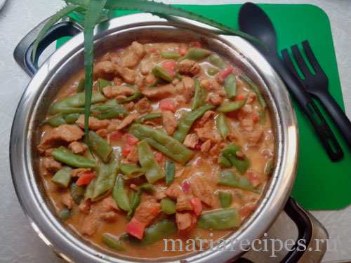 бефстроганов из индейки