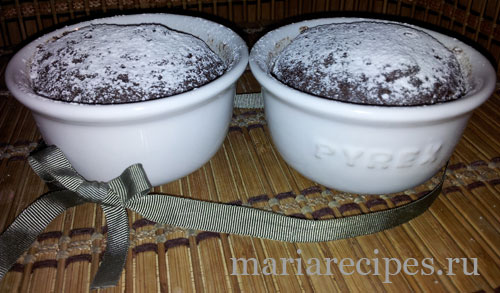 шоколадный кекс в микроволновке