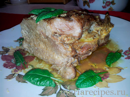 свинина тушеная в молоке