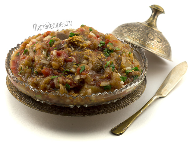 сырая икра из баклажанов