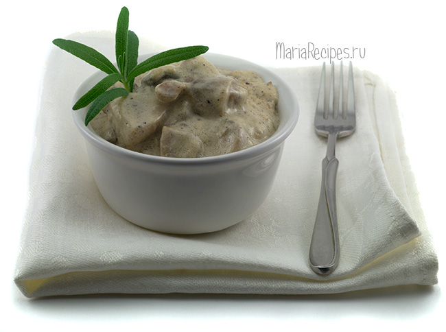 грибы в сметане