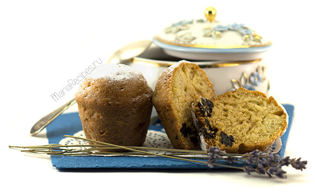 рецепт кексы с изюмом пошагово